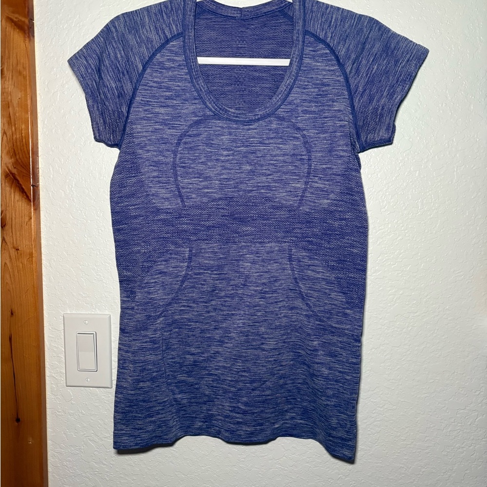 Women's Blue Short Sleeve Top